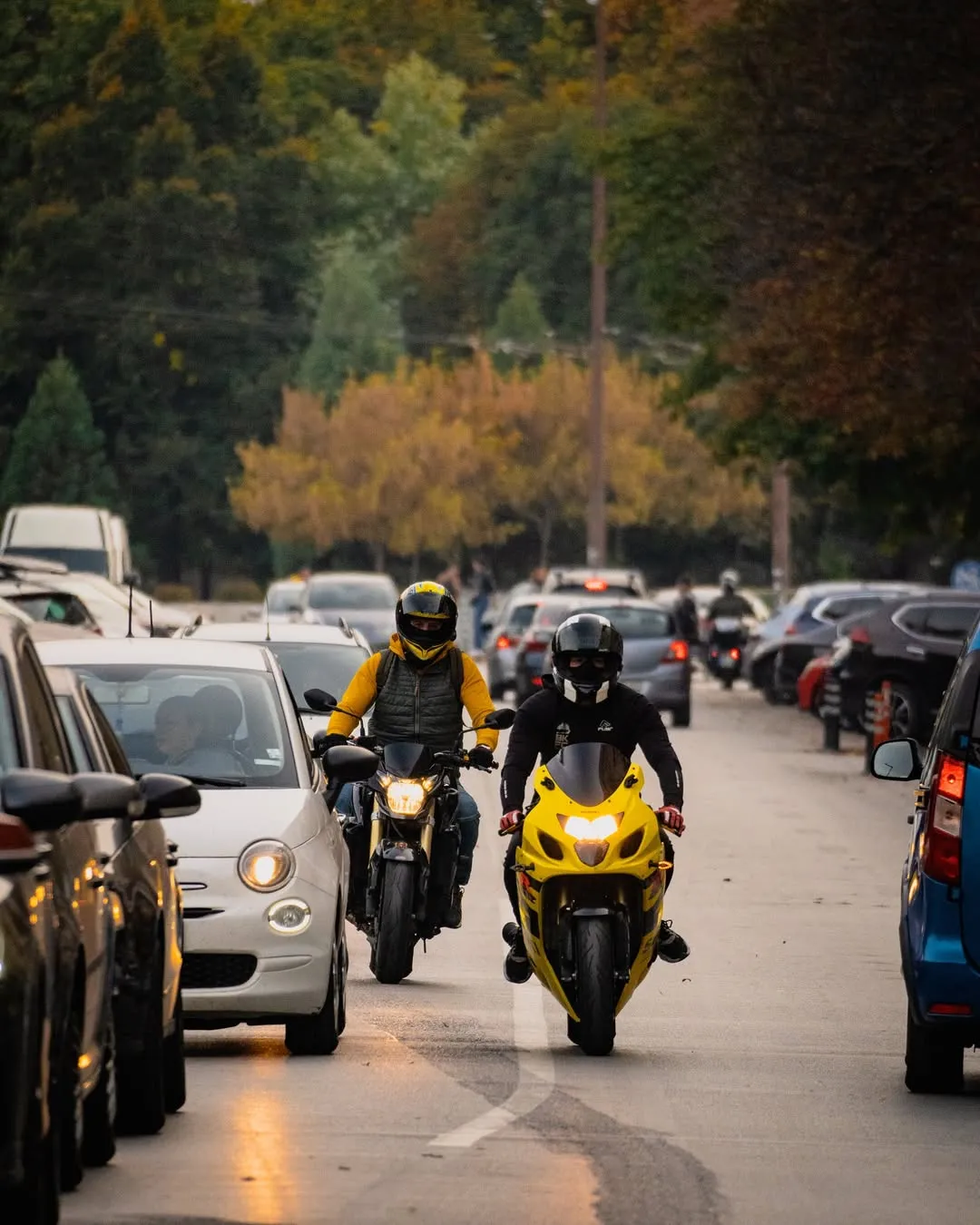 Motorbikes in Sofia Centre